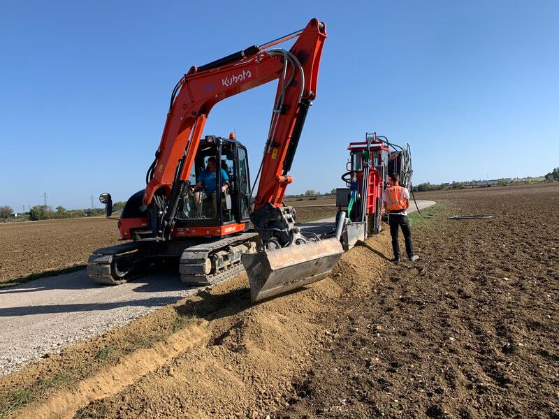 chantier réseau sec